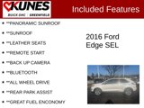 Used 2016 Ford Edge SEL w/ Equipment Group 201A image 2