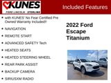 Used 2022 Ford Escape Titanium w/ Class II Trailer Tow Package image 2