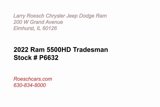 Used 2022 RAM 5500 Tradesman image 2