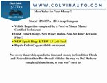 Used 2014 Jeep Compass Sport w/ Power Value Group image 2