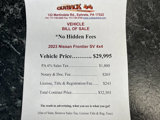 Used 2023 Nissan Frontier SV image 2