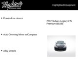 Used 2012 Subaru Legacy 2.5i Premium w/ All-Weather Pkg image 6