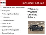 Used 2016 Jeep Wrangler Unlimited Sahara w/ Connectivity Group image 2