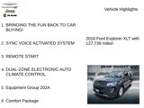 Used 2016 Ford Explorer XLT w/ Equipment Group 202A image 2