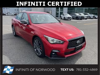 Certified 2023 INFINITI Q50 Red Sport 400 w/ Carbon Fiber Package image 1