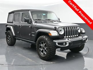 Used 2022 Jeep Wrangler Unlimited Sahara w/ LED Lighting Group image 1