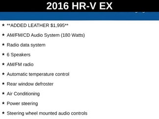 Used 2016 Honda HR-V EX image 1