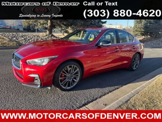 Used 2018 INFINITI Q50 Red Sport 400 w/ Sensory Package (Sport) image 1