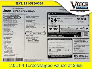 Used 2021 Jeep Cherokee Limited image 1