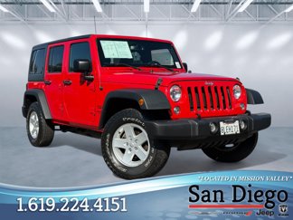 Used 2017 Jeep Wrangler Unlimited Sport w/ Quick Order Package 24S image 1