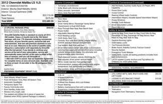 Used 2012 Chevrolet Malibu LS w/ LS Uplevel Package image 1