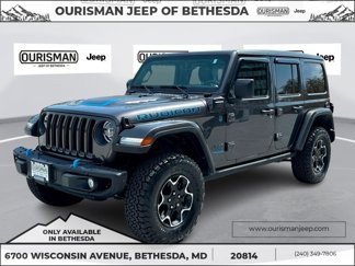 Certified 2021 Jeep Wrangler Unlimited Rubicon 4xe w/ Steel Bumper Group image 1