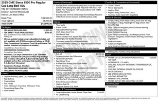 New 2025 GMC Sierra 1500 Pro w/ Pro Value Package image 1