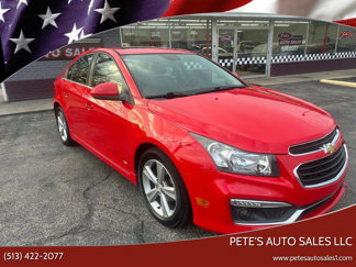 Used 2015 Chevrolet Cruze LT w/ Sun, Sound and Sport Package image 1