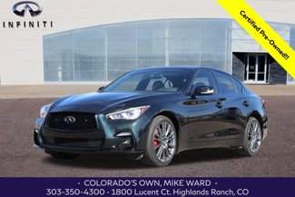 Certified 2023 INFINITI Q50 Red Sport 400 w/ Black Opal Edition image 1