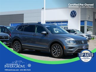 Certified 2021 Volkswagen Tiguan SE w/ Panoramic Sunroof Package image 1