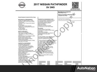 Used 2017 Nissan Pathfinder SV image 1