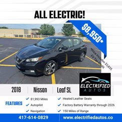 Used 2018 Nissan Leaf SL w/ SL Technology Package image 1