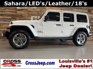 Used 2020 Jeep Wrangler Unlimited Sahara w/ LED Lighting Group image 1