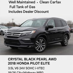 Used 2018 Honda Pilot Elite image 1