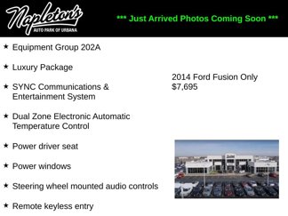 Used 2014 Ford Fusion SE w/ Equipment Group 202A image 1