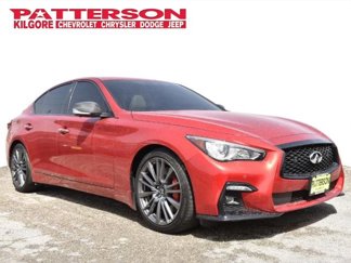 Used 2021 INFINITI Q50 Red Sport 400 w/ Carbon Fiber Package image 1