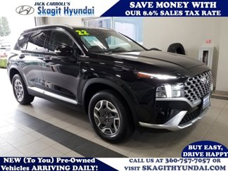 Used 2022 Hyundai Santa Fe Blue image 1