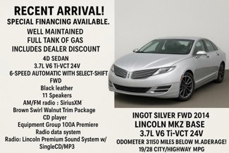 Used 2014 Lincoln MKZ image 1