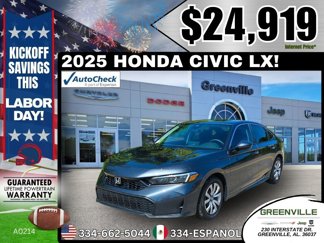 Used 2025 Honda Civic LX image 1