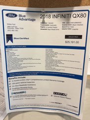 Used 2018 INFINITI QX80 2WD w/ Driver Assistance Package image 1