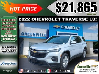 Used 2022 Chevrolet Traverse LS image 1