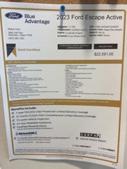 Used 2023 Ford Escape Active w/ Tech Pack #1 image 1