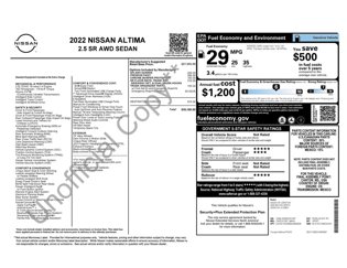 Used 2022 Nissan Altima 2.5 SR image 1