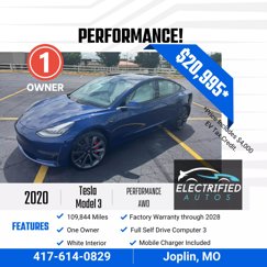Used 2020 Tesla Model 3 Performance image 1
