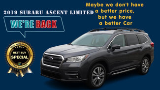 Used 2019 Subaru Ascent Limited w/ Popular Package #2 video 1