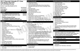 Used 2017 Chevrolet Colorado Z71 w/ LPO, Premium Interior Package image 1