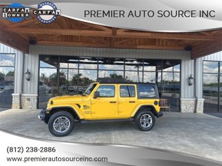 Used 2021 Jeep Wrangler Unlimited Sahara w/ LED Lighting Group image 1