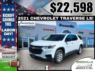 Used 2021 Chevrolet Traverse LS image 1