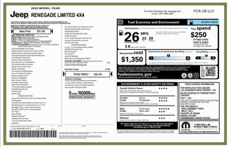 Used 2022 Jeep Renegade Limited image 1