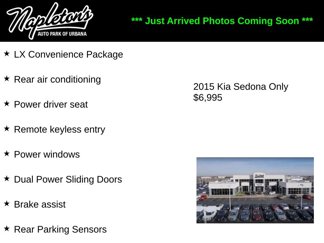 Used 2015 Kia Sedona LX w/ LX Convenience Package image 1
