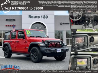 Used 2021 Jeep Wrangler Unlimited Sport image 1
