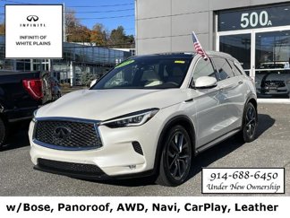 Certified 2021 INFINITI QX50 Autograph w/ Premium White Leather Package image 1