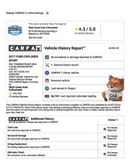 Used 2017 Ford Explorer Sport w/ Equipment Group 401A image 1