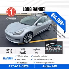 Used 2018 Tesla Model 3 Long Range image 1