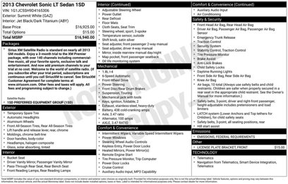 Used 2013 Chevrolet Sonic LT