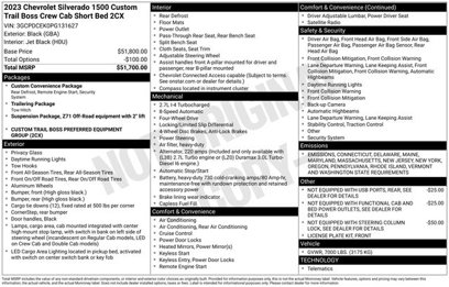 Used 2023 Chevrolet Silverado 1500 Custom Trail Boss