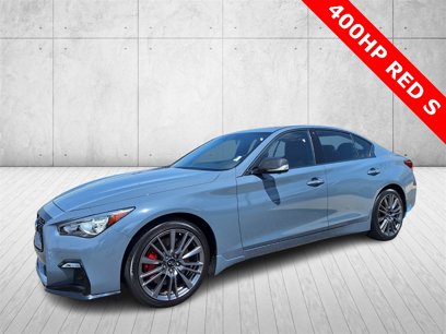 Used 2022 INFINITI Q50 Red Sport 400 w/ Carbon Fiber Package