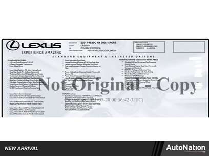Certified 2021 Lexus NX 300 F Sport w/ F Sport Premium Package