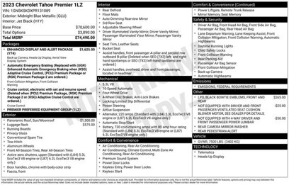 Certified 2023 Chevrolet Tahoe Premier