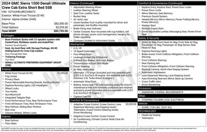 New 2024 GMC Sierra 1500 Denali Ultimate
